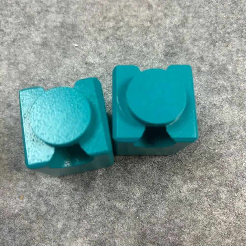 Hape Quadrilla Marble Run Replacement Pieces 2 Teal Tower Blocks Chute Parts
